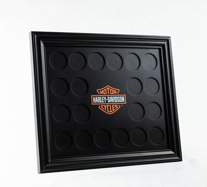 H-D Classic Magnetic Poker Chip Frame 20 Ct. 1