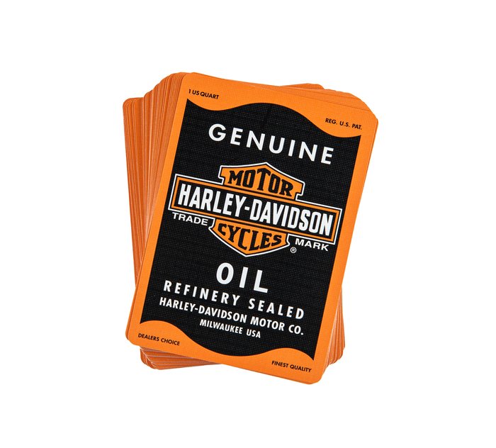 H-D Genuine Motor Oil Can Standard Playing Cards 1