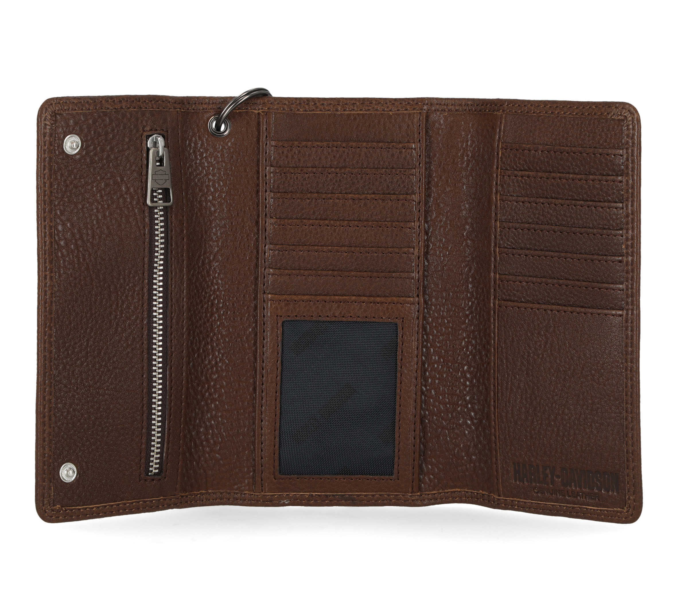 Mens Eagle Trifold Trucker Wallet With Chain | Harley-Davidson USA