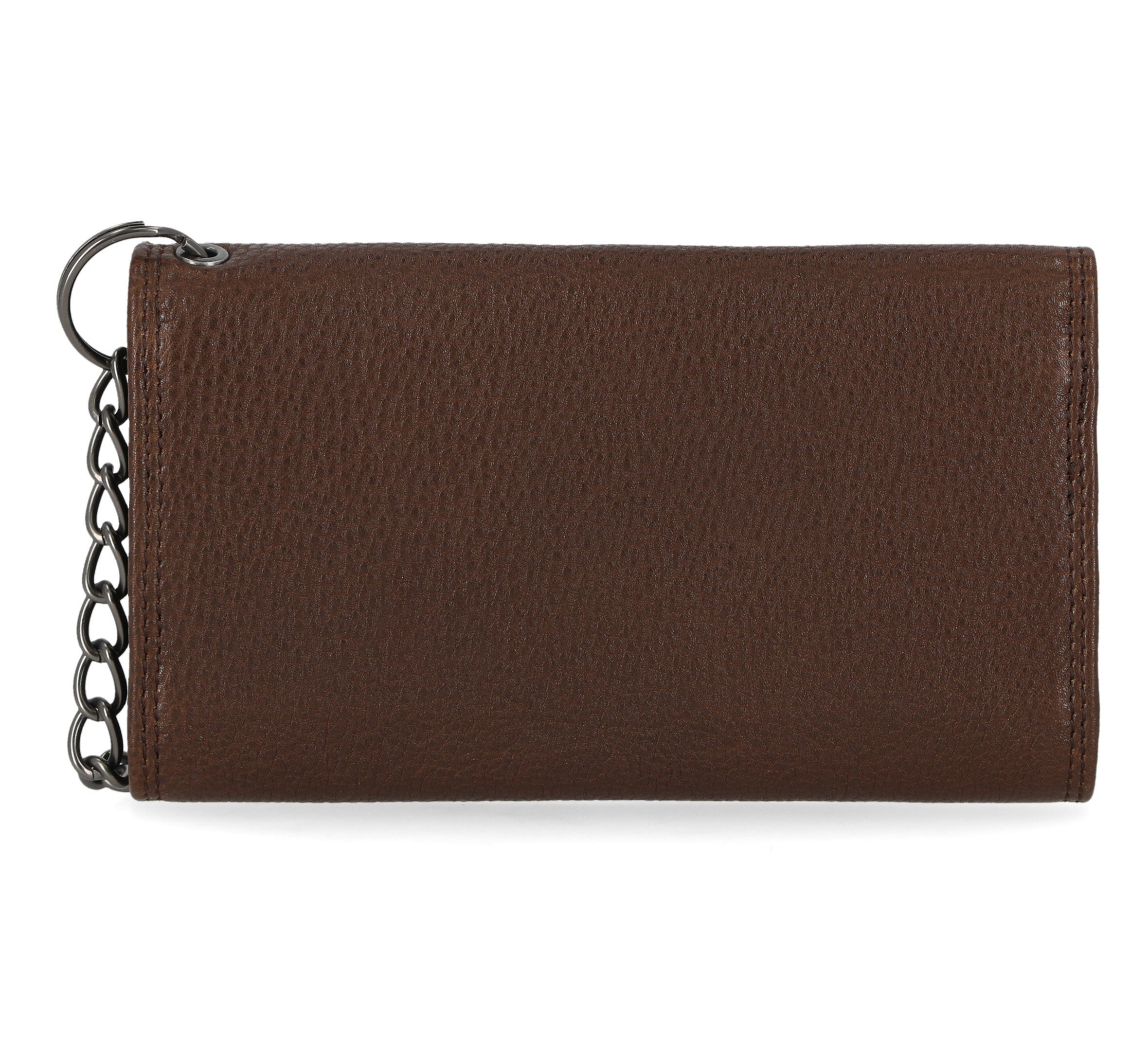 Mens Eagle Trifold Trucker Wallet With Chain