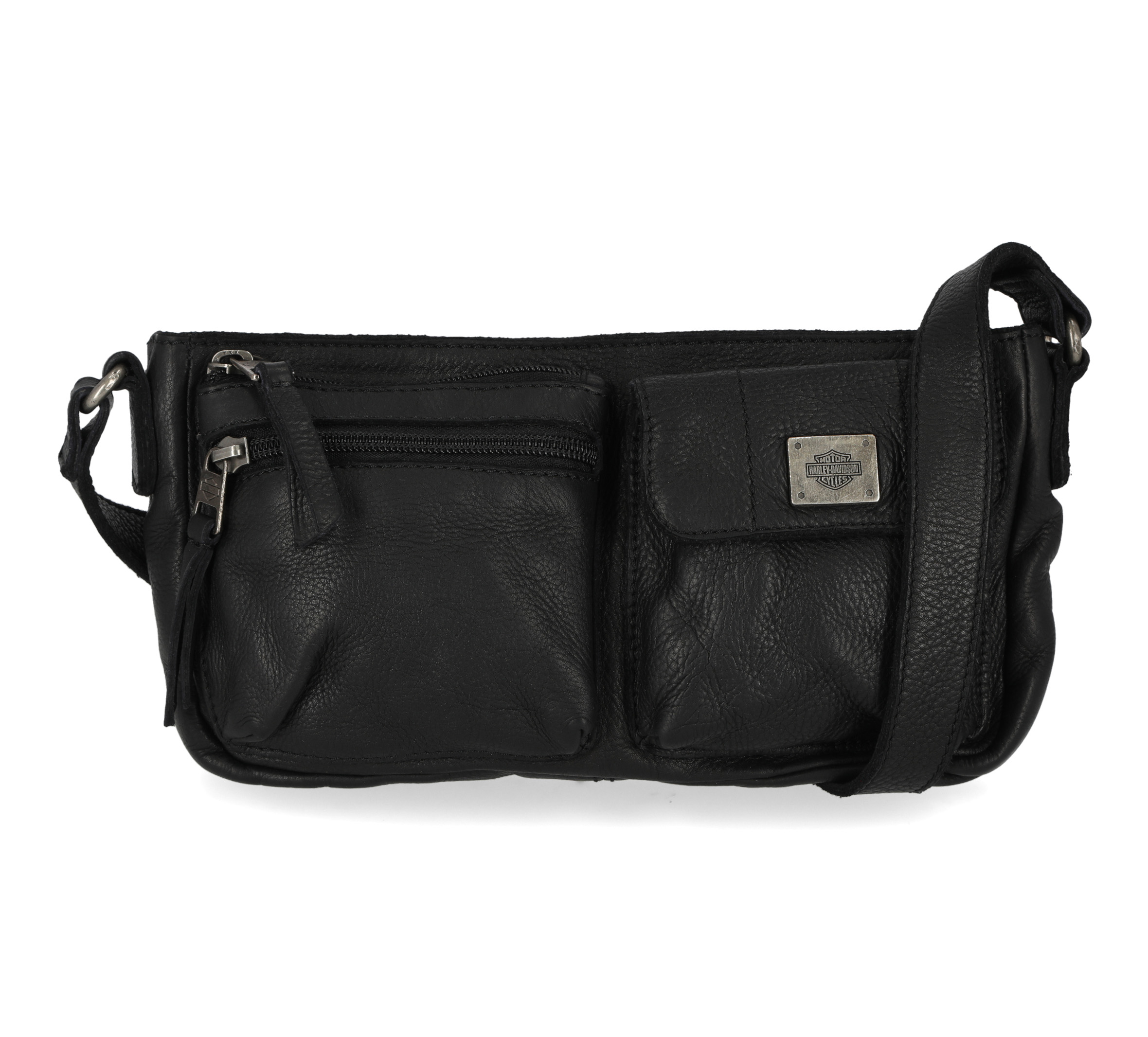 Harley davidson leather crossbody bag best sale