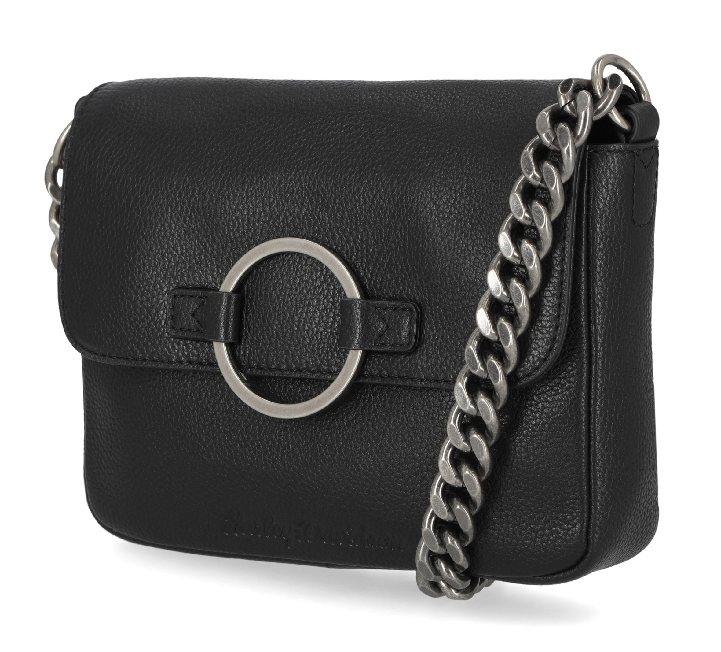 Genuine leather crossbody O-ring shoulder bag deals