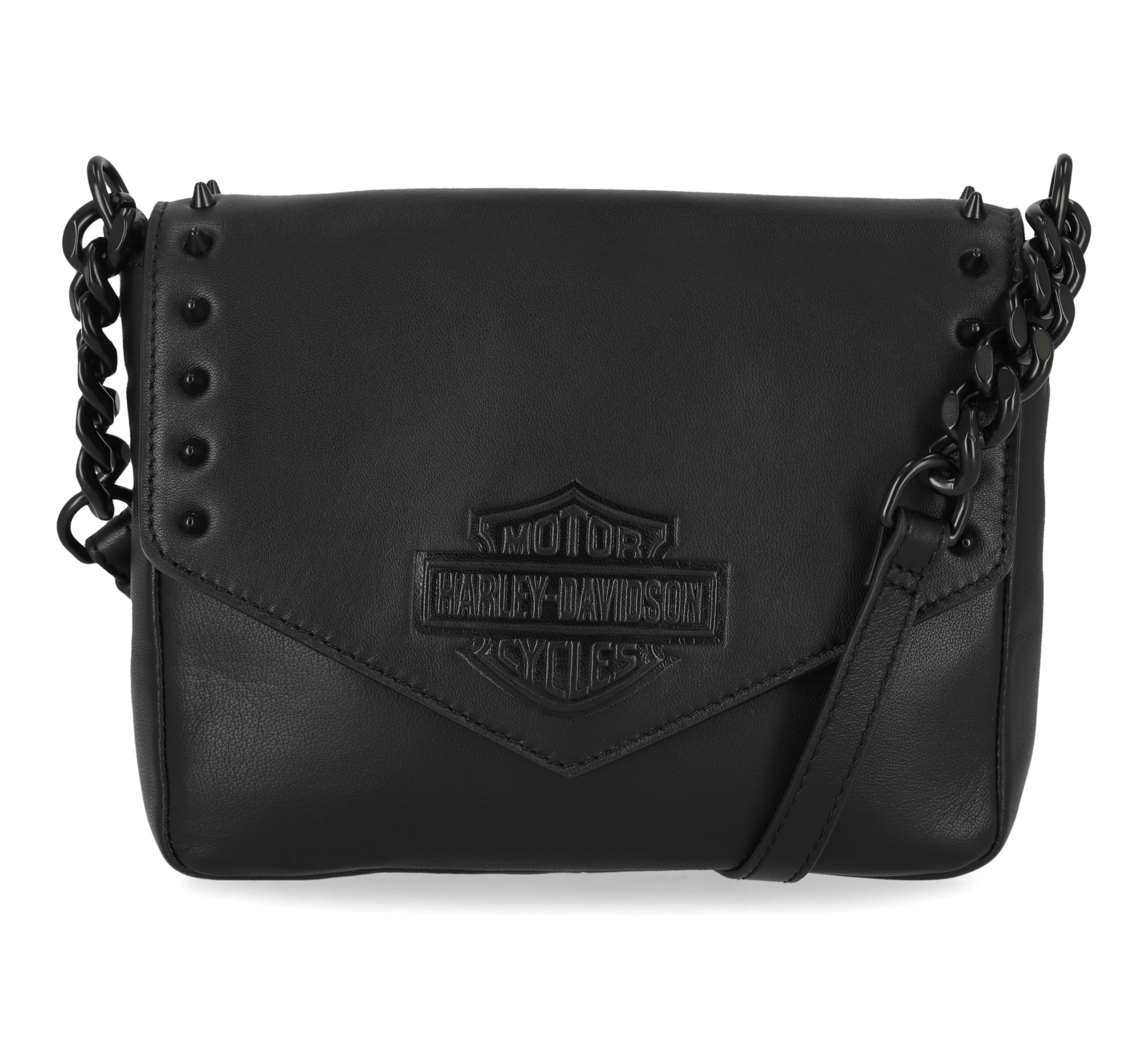 Harley-Davidson® Womens Black Leather Rider Berlin Shopper Tote Bag  RD6298L-BLACK - Wisconsin Harley-Davidson
