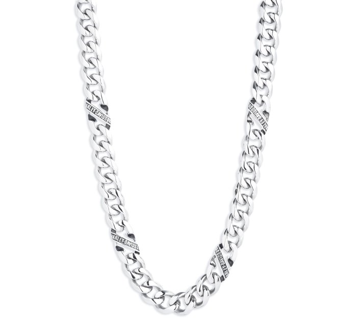 Men's Banner Curb Link Chain Necklace 1