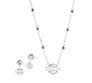 Women's Rosary Logo Sterling Silver Necklace & Earring
