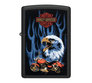 Harley-Davidson Eagle Flame Matte Black Windproof Lighter