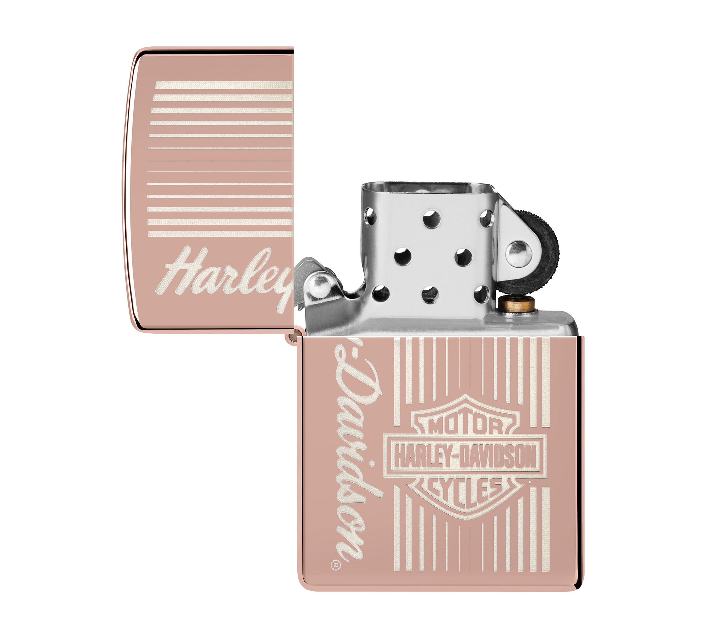 Harley-Davidson High Polish Rose Gold Color Image Windproof Lighter | Harley -Davidson USA