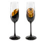 Open Bar & Shield Champagne Glass Set