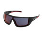 Celebration Sport Shield Sunglasses, Black Frame, Smoke Enhanced