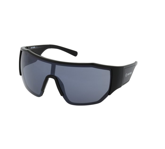 Sisterhood Sport Shield Sunglasses, Black Frame, Solid Smoke Lens 1