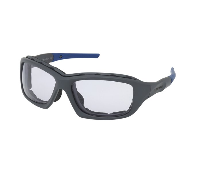 Sport Wrap Sunglasses, Grey Frame, Clear Photochromic Lens 1