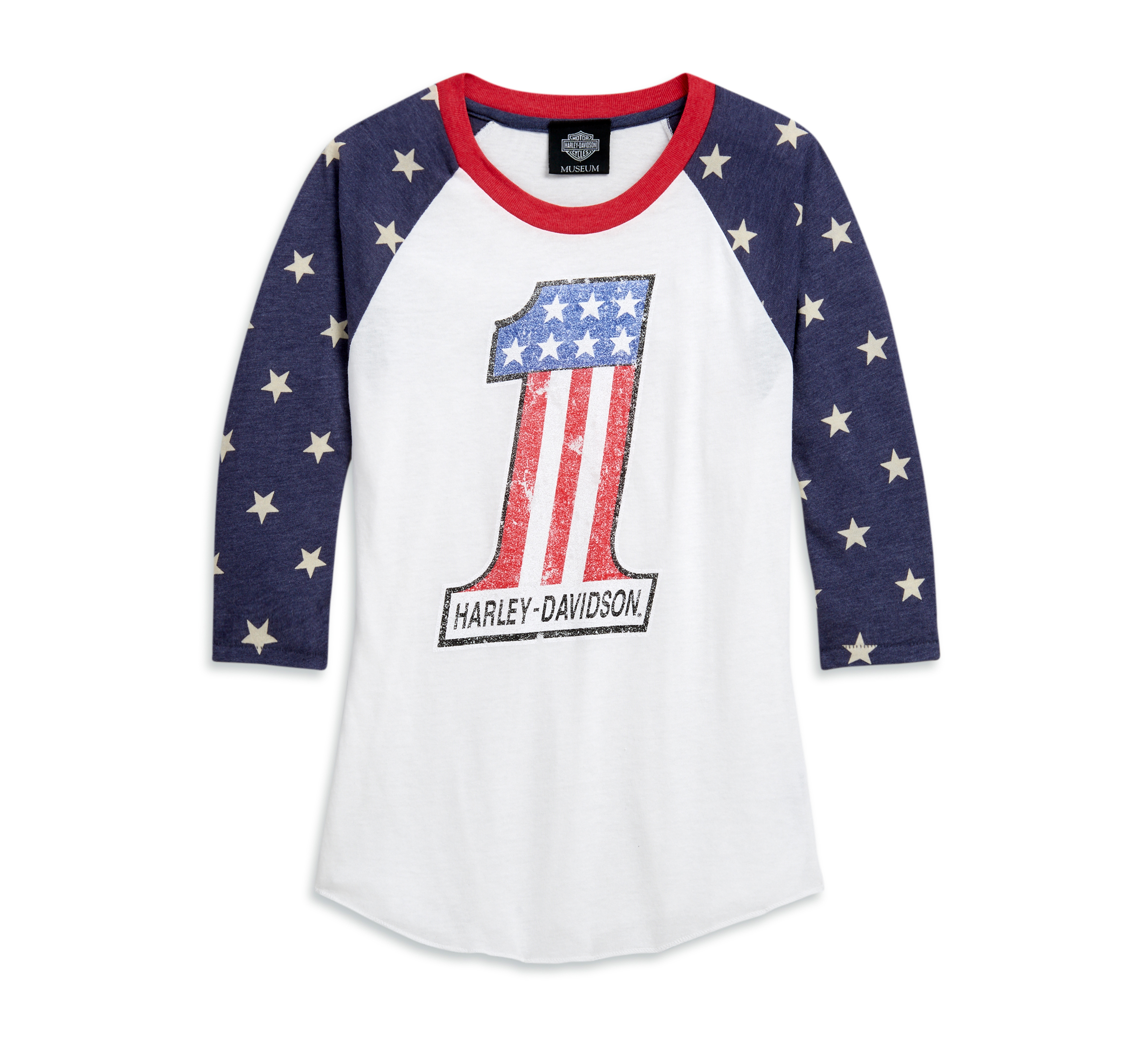 Women's #1 Star Raglan Tee | Harley-Davidson USA