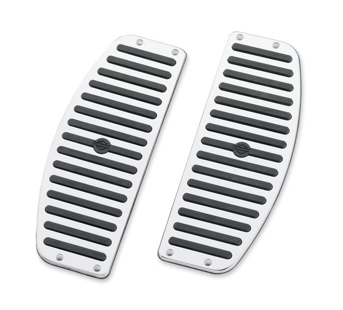 Chrome & Rubber Rider Footboard Inserts 1