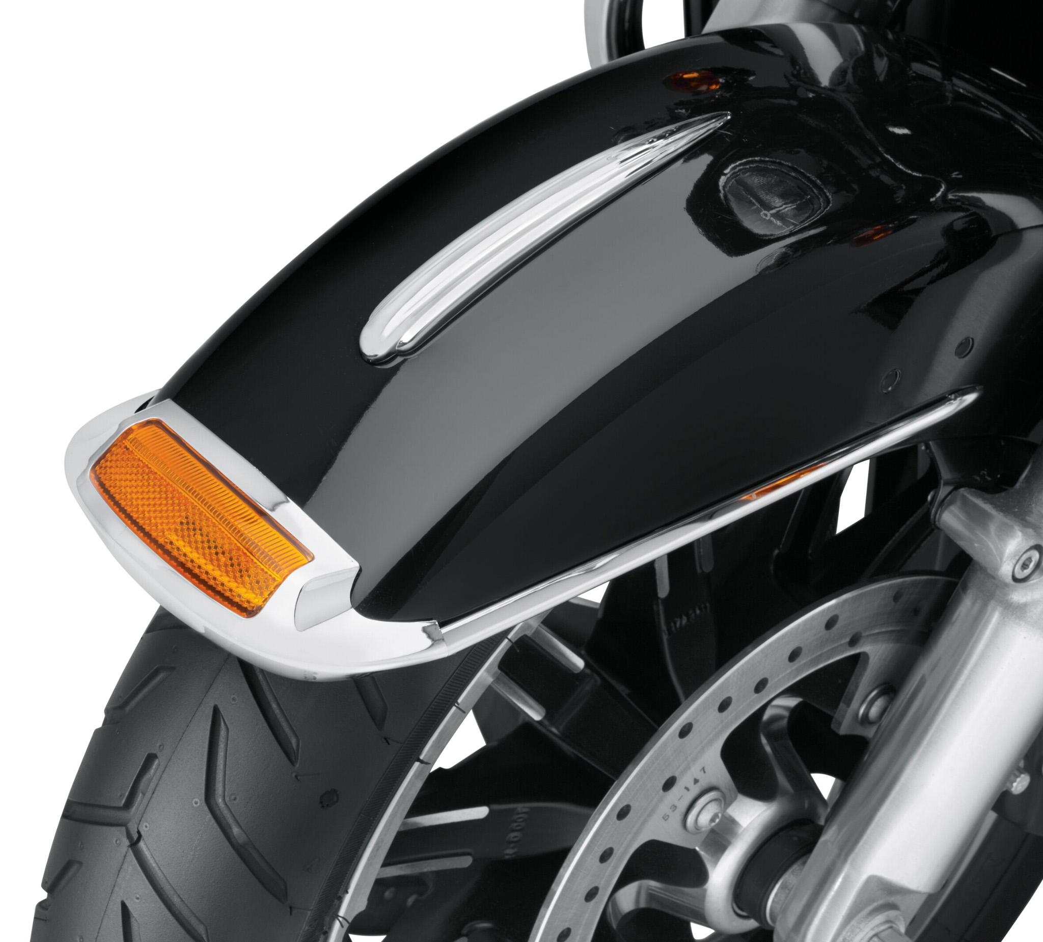 softail deluxe front fender trim