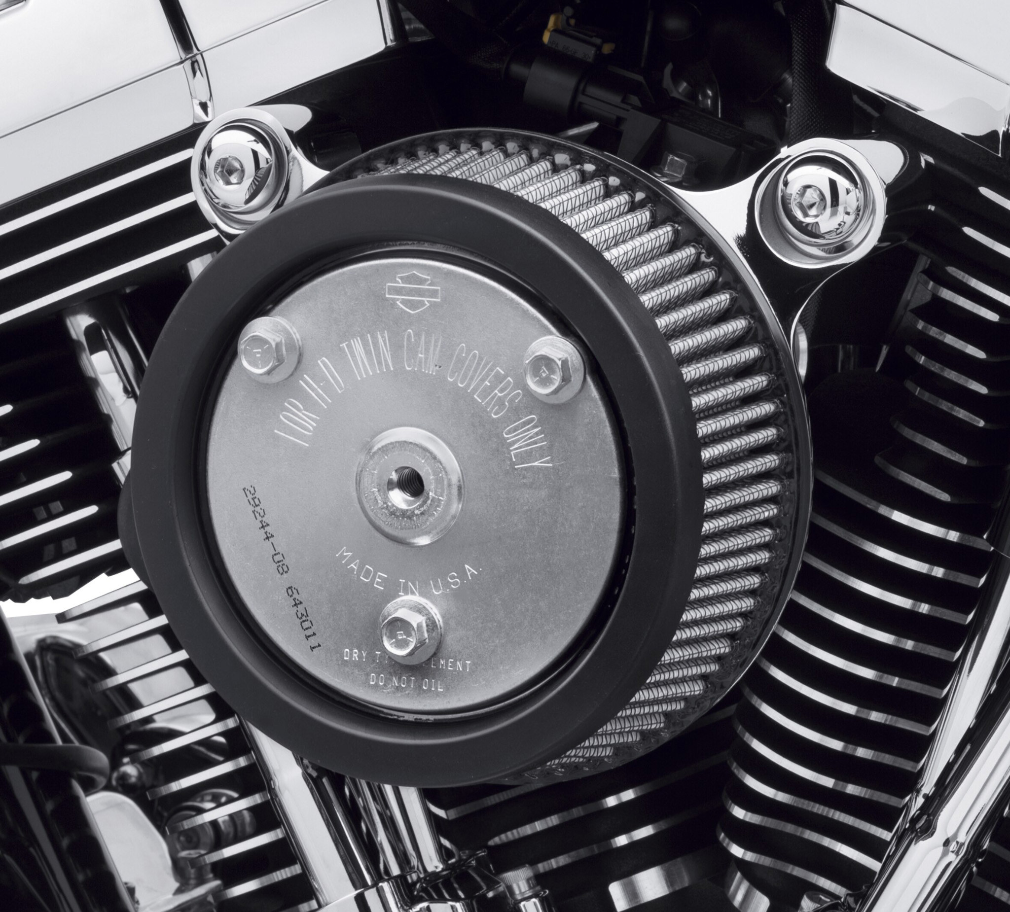 Screamin' Eagle Round High-Flow Air Cleaner - Sportster - Black