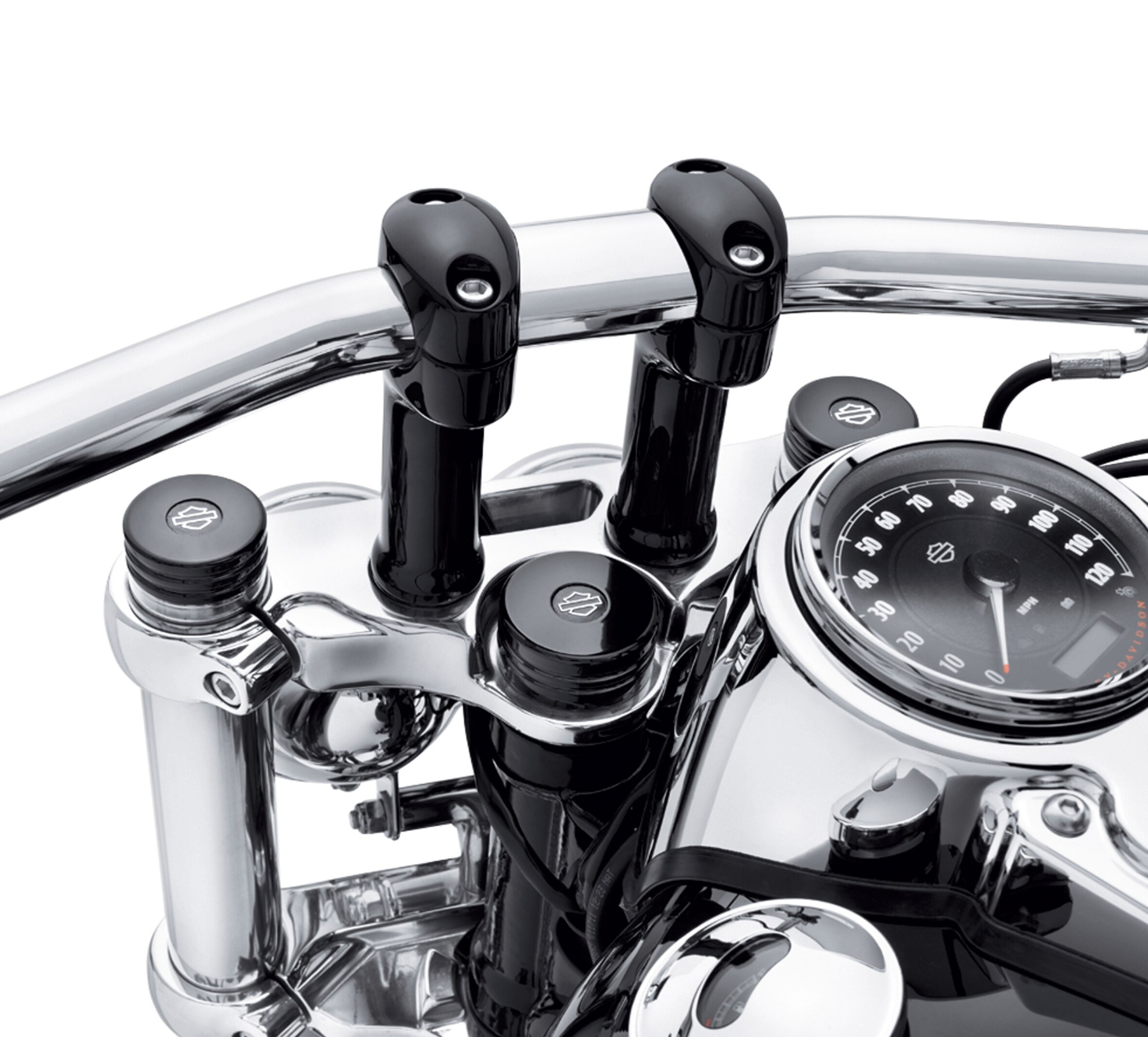 harley upper fork nut covers