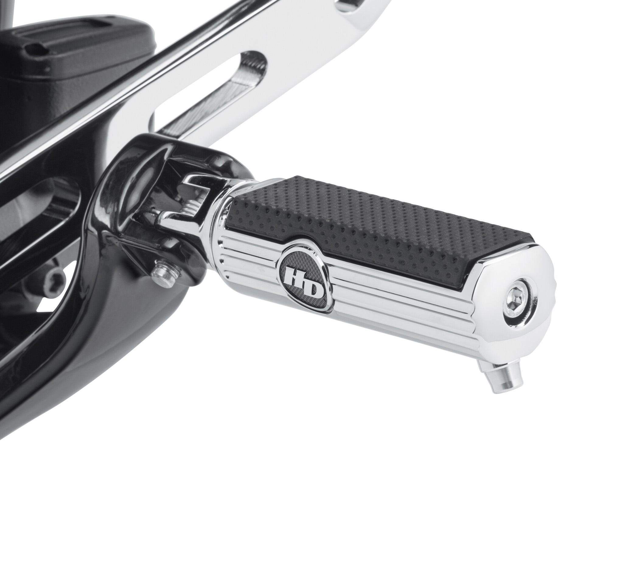 Defiance Rider Footpegs with Removable Wear Peg - Chrome | Harley