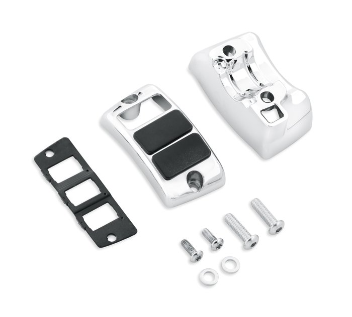 Kit de carcasas cromadas auxiliares para interruptores de accesorios 1