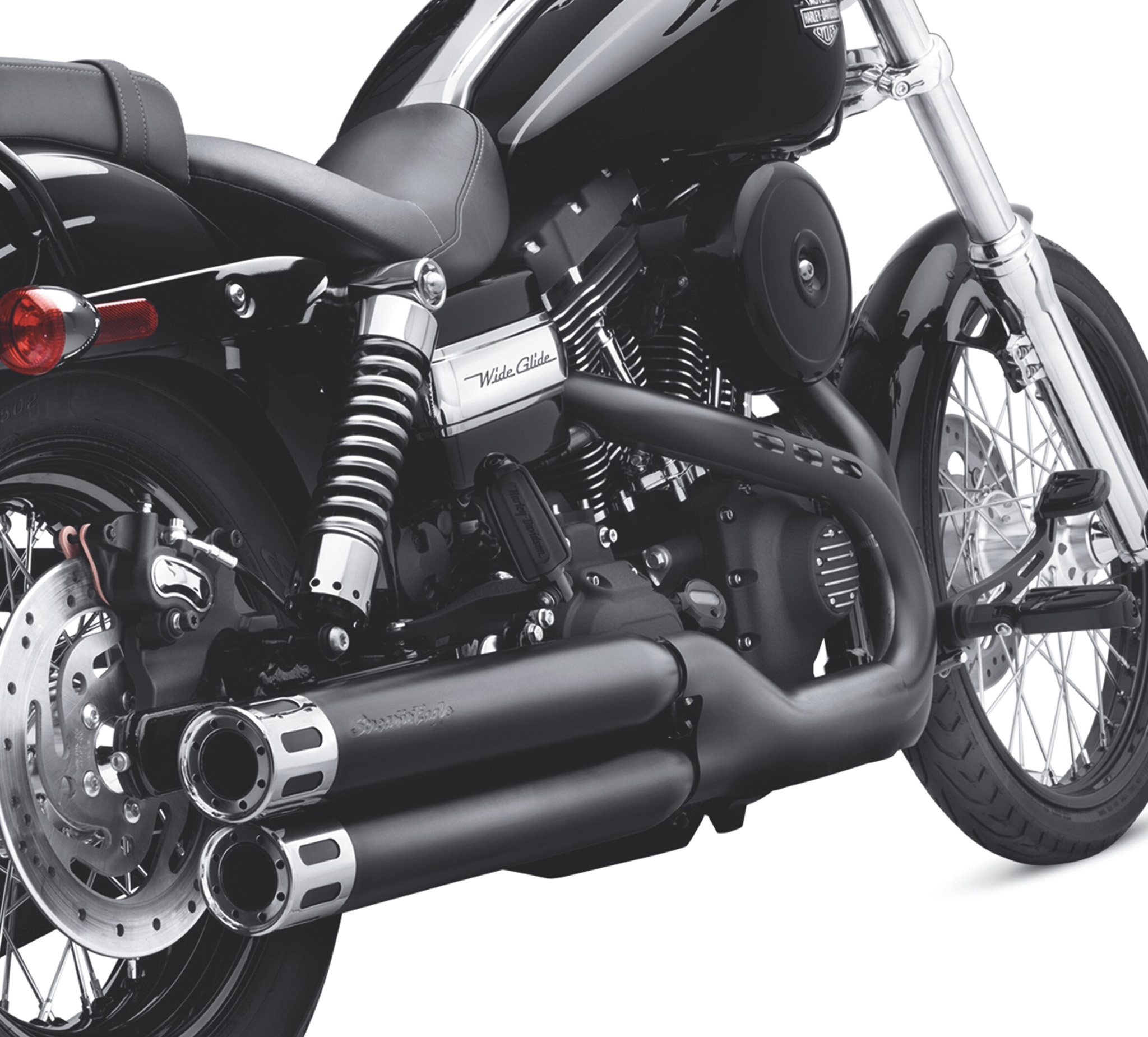 Screamin' Eagle Street Performance Staggered Dual Mufflers 80601