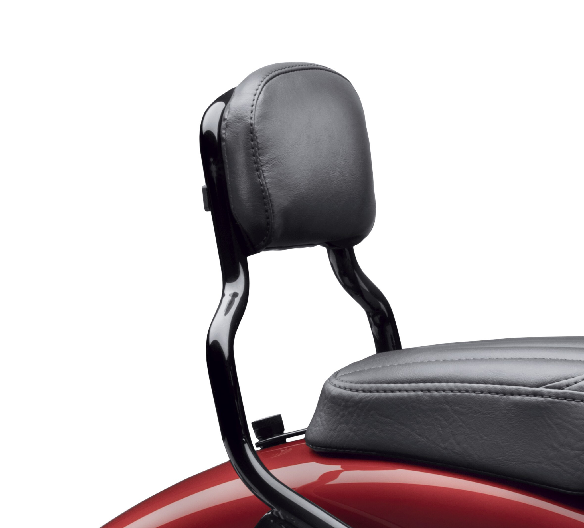 Passenger Backrest Pad - Compact - Smooth Black Vinyl 52300559 | Harley ...