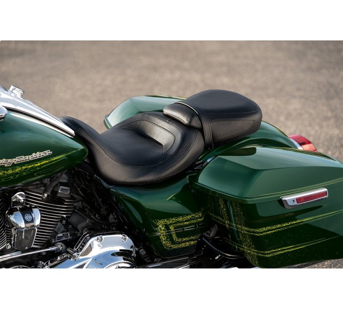 NATGIC Coussin de Dossier pour siège Passager arrière de Moto Noir pour  Road King FLHR Harley Yamaha Touring