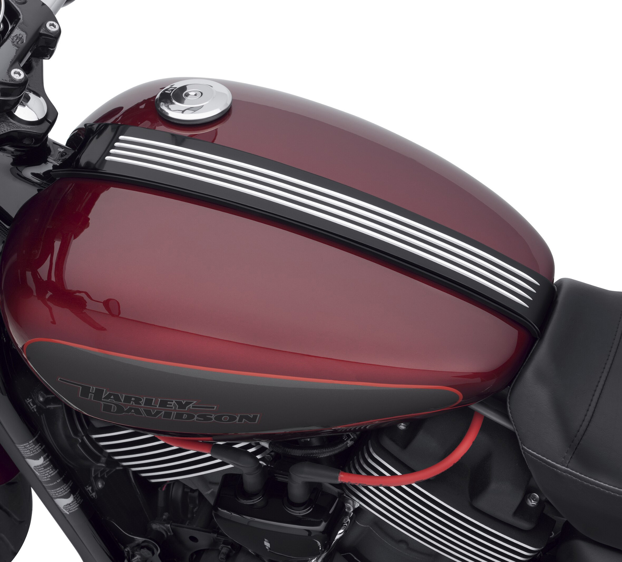 Fuel Tank Trim - Gloss Black Machined 61400379 | Harley-Davidson CA