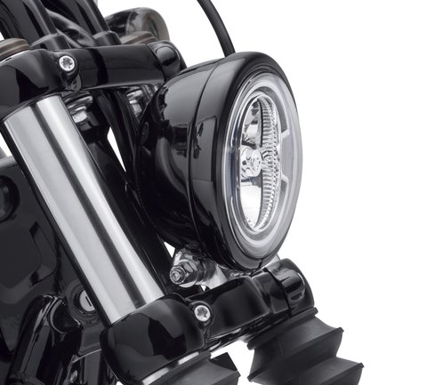 Achetez votre 7 Bague de garniture de phare noir brillant pour Harley  Davidson ou moto custom.