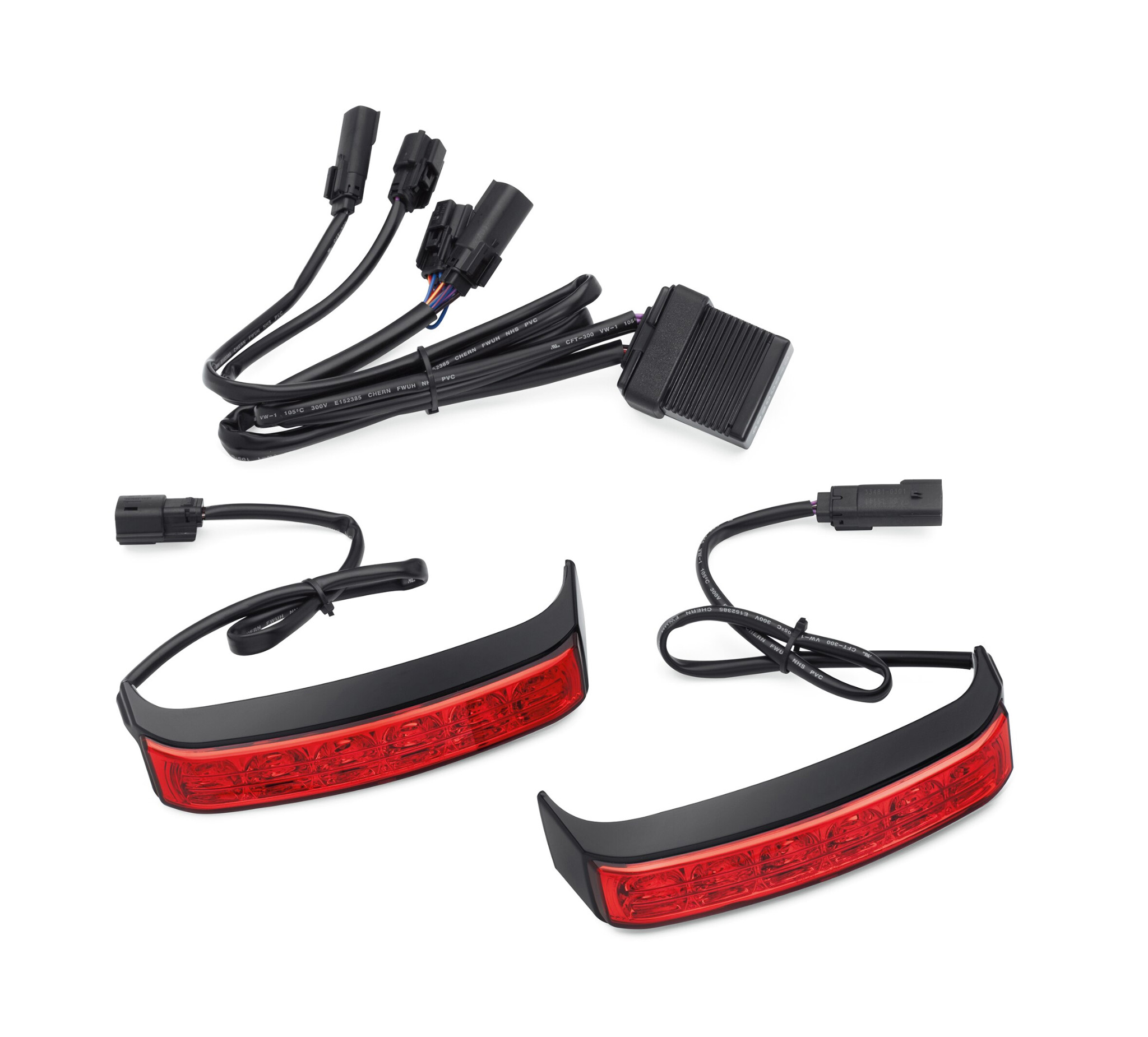 Electra Glo LED Saddlebag Run/Brake/Turn Lamp – Black Housing/Red