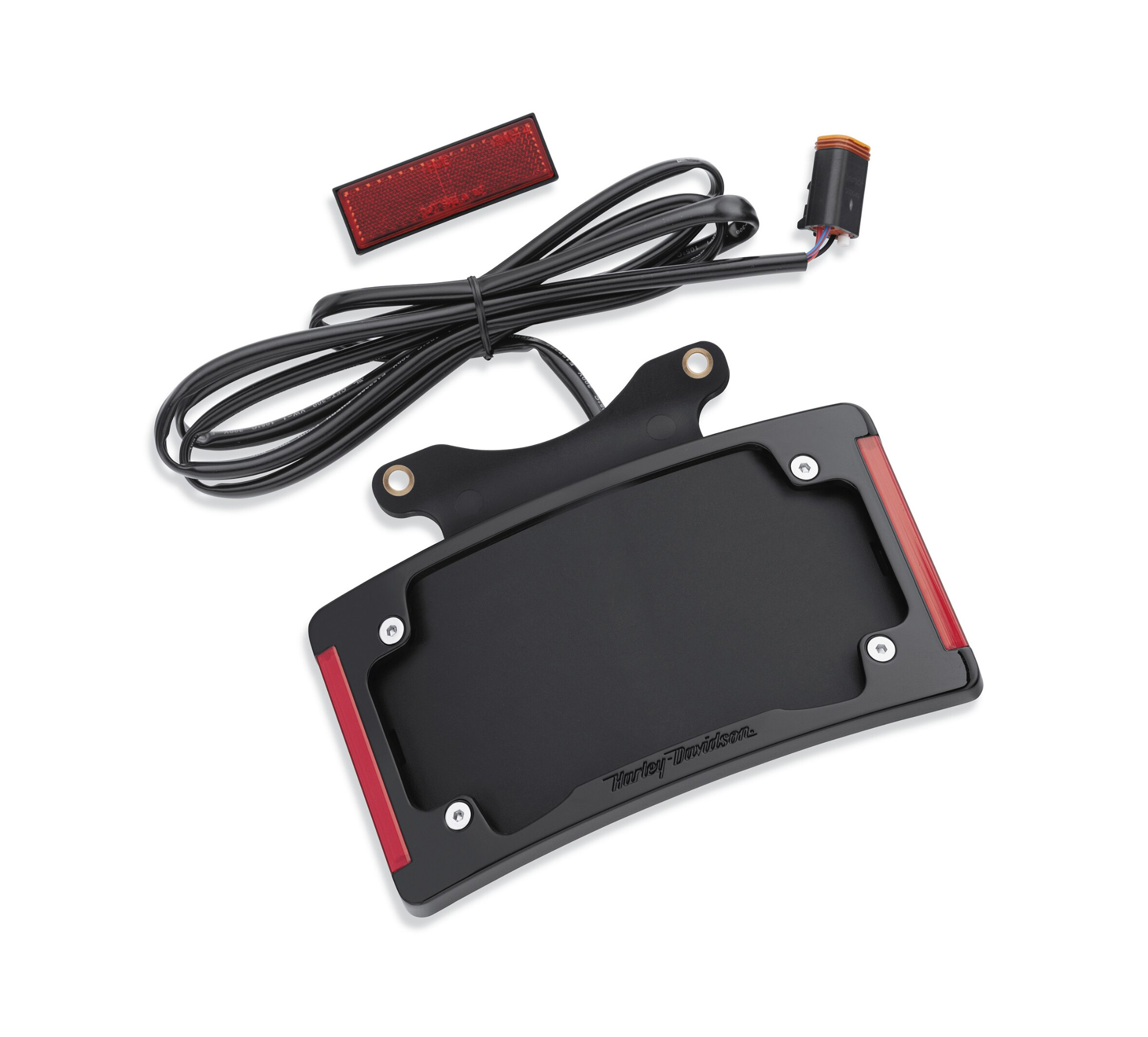 Curved License Plate Frame with LED 