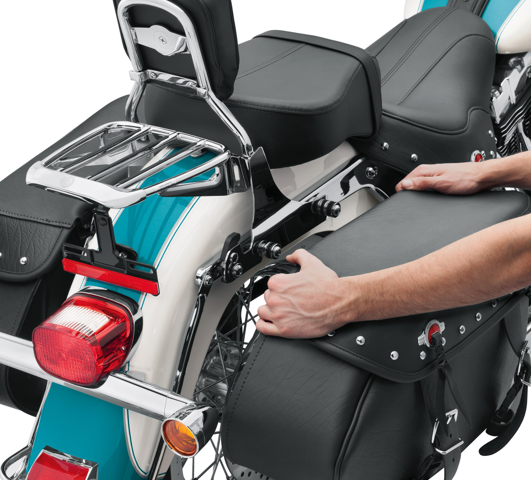 Hard bags online for heritage softail