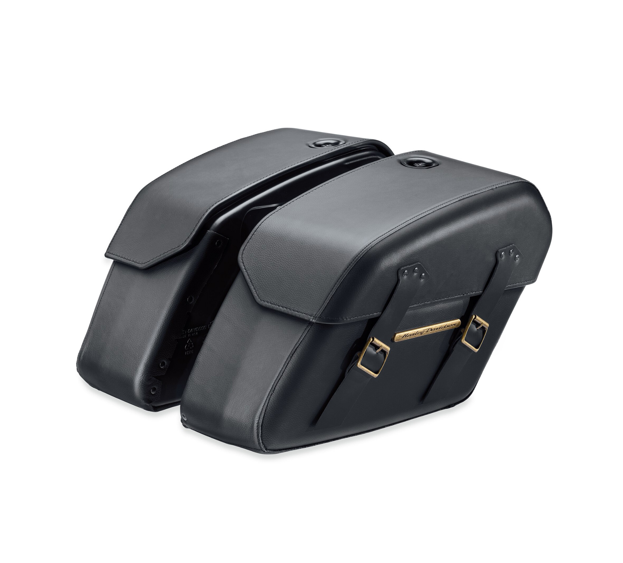 H-D Detachables Saddlebags – Brass Trim 90201644A | Harley 