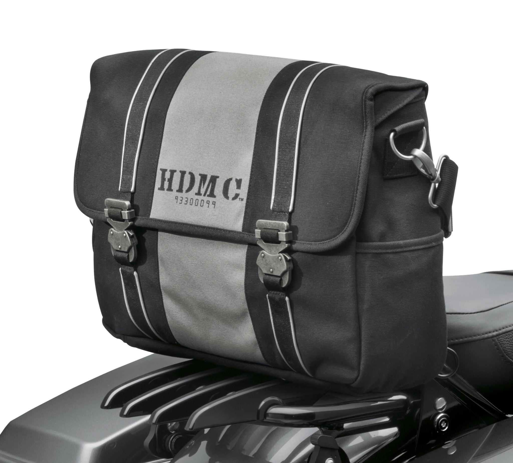 HDMC Messenger Bag - Black/Silver 93300099 | Harley-Davidson USA