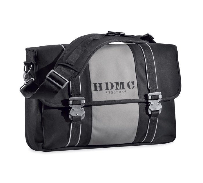 Bolsa de mensajero HDMC - Negro/plateado 1