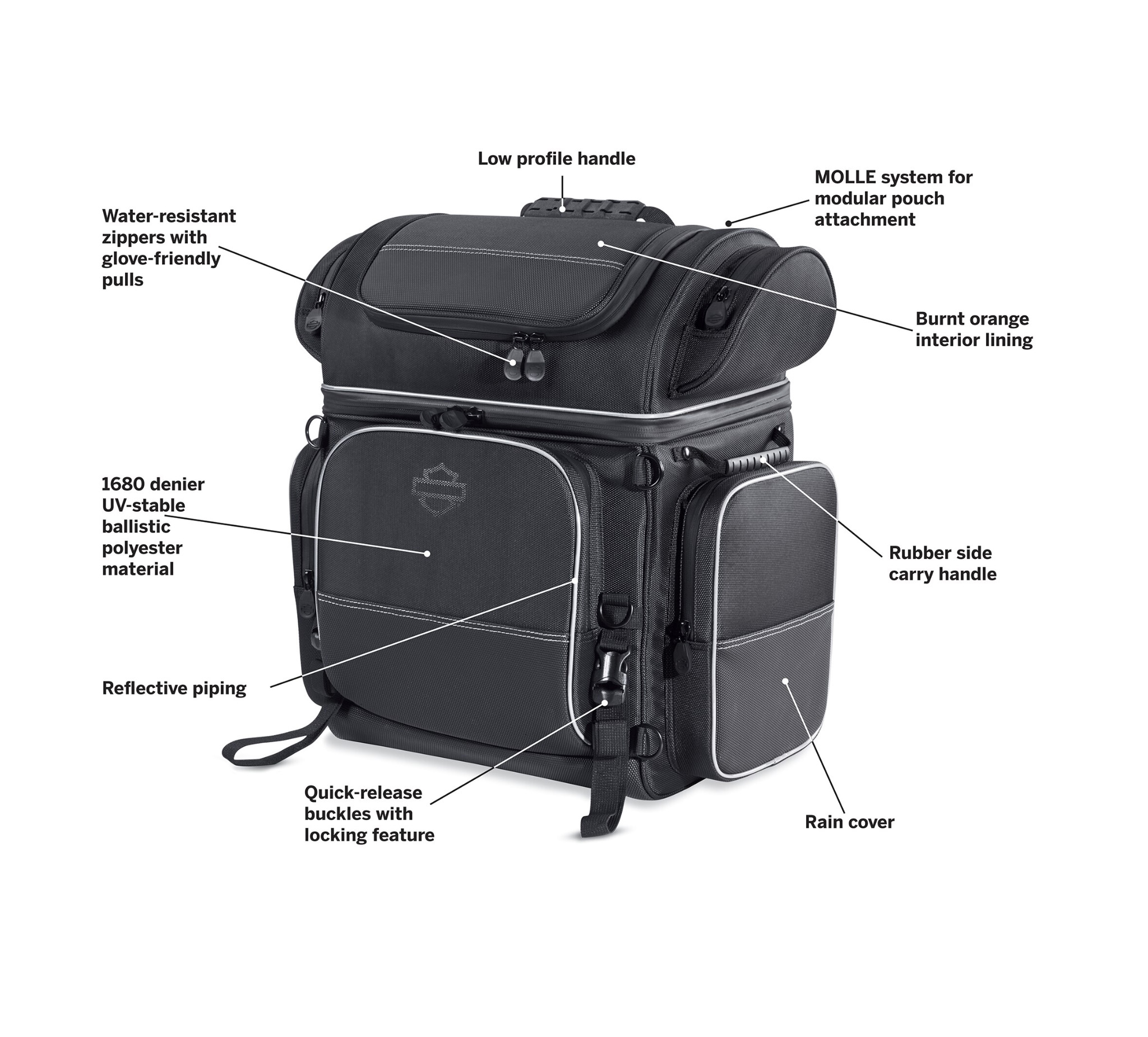 Harley davidson cheap premium touring luggage