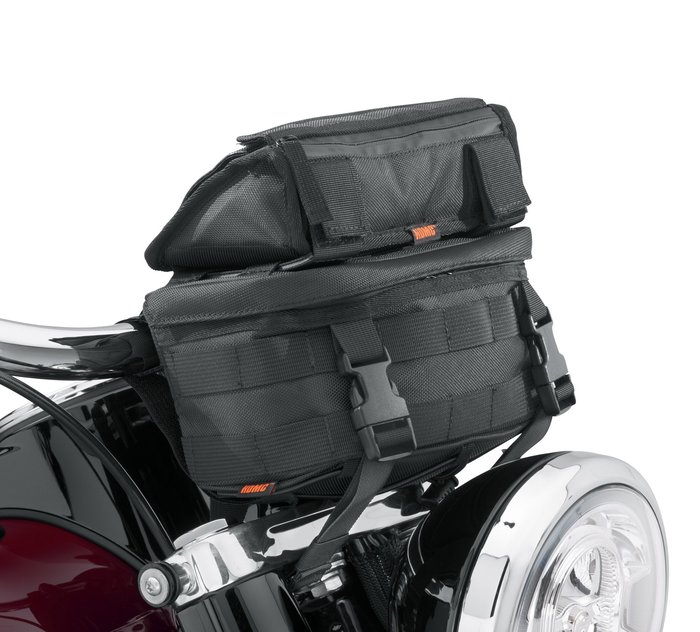 Custom Motorcycle Leather Handlebar Bag for Harley Davidson 