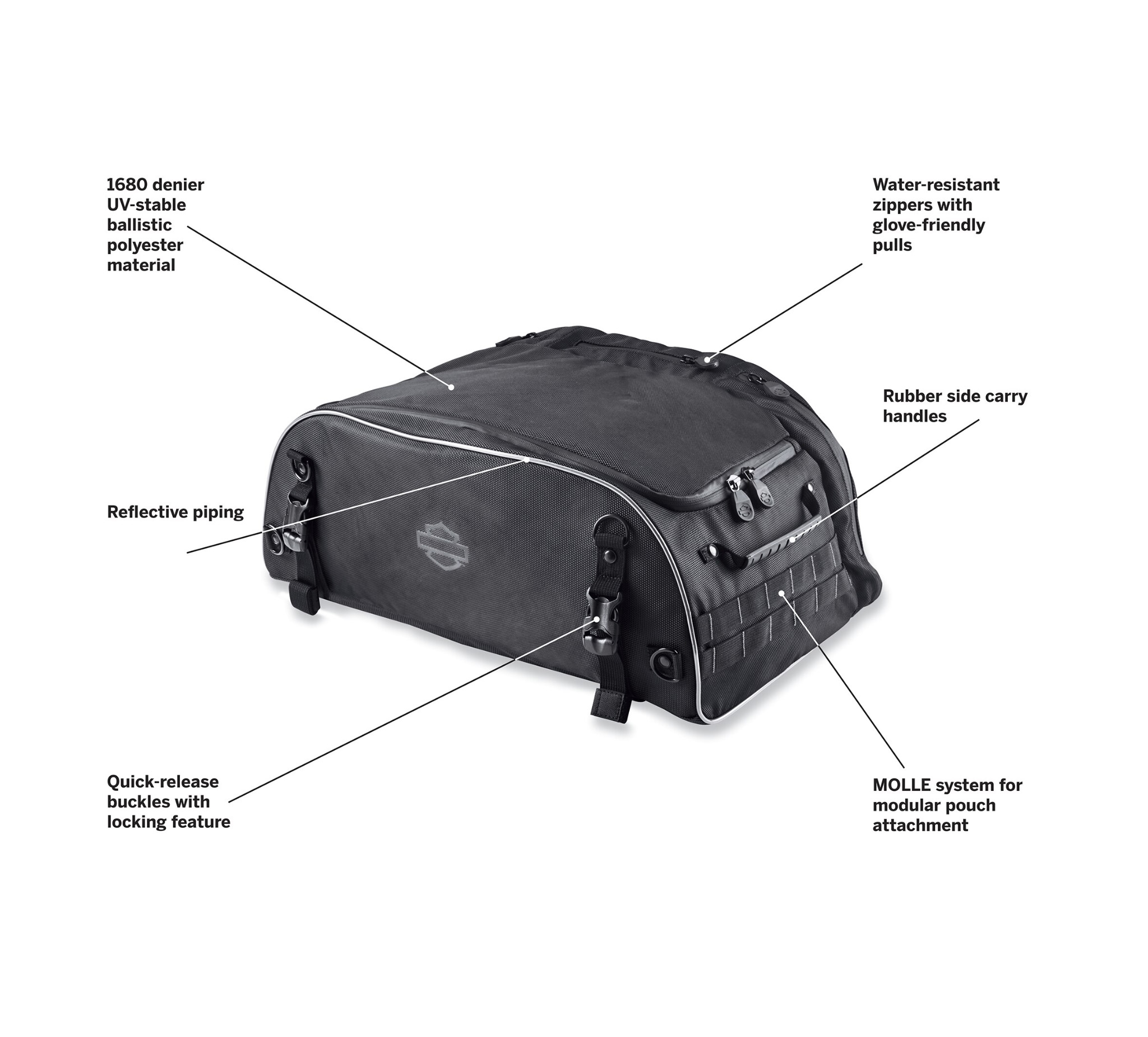 onyx premium luggage touring bolsa