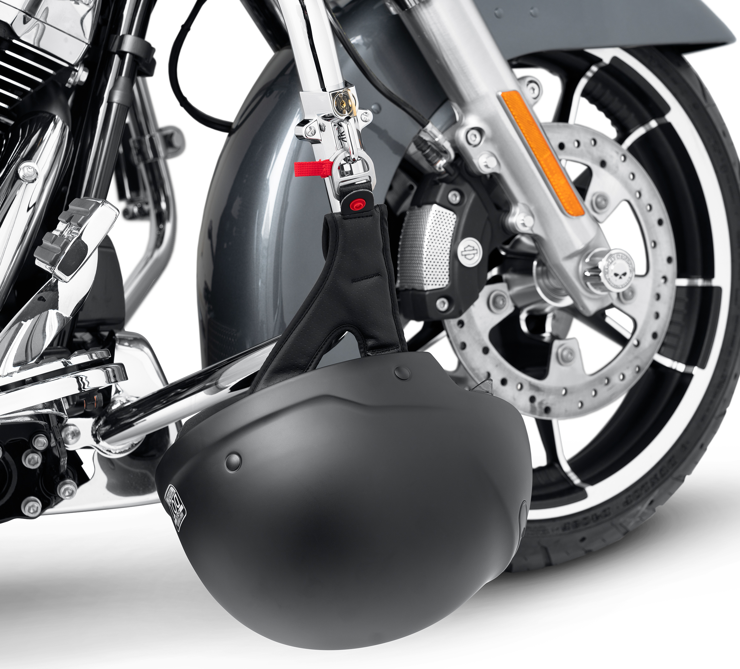 harley davidson helmet lock location