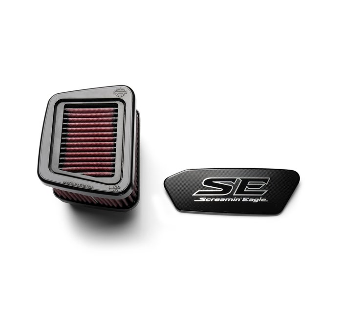 Screamin' Eagle Extreme-Flow Air Filter and Air Cleaner Trim = Filtro de aire Screamin' Eagle Extreme-Flow y embellecedor 1
