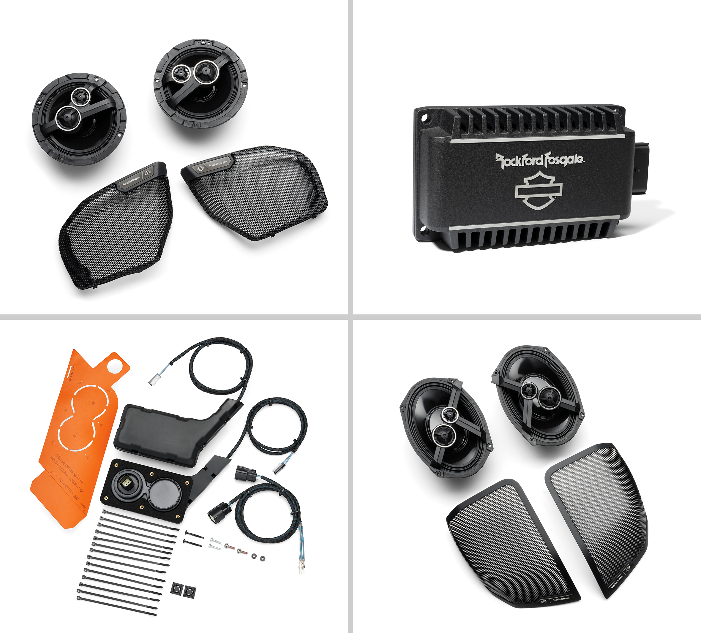 Harley davidson audio powered on sale by rockford fosgate