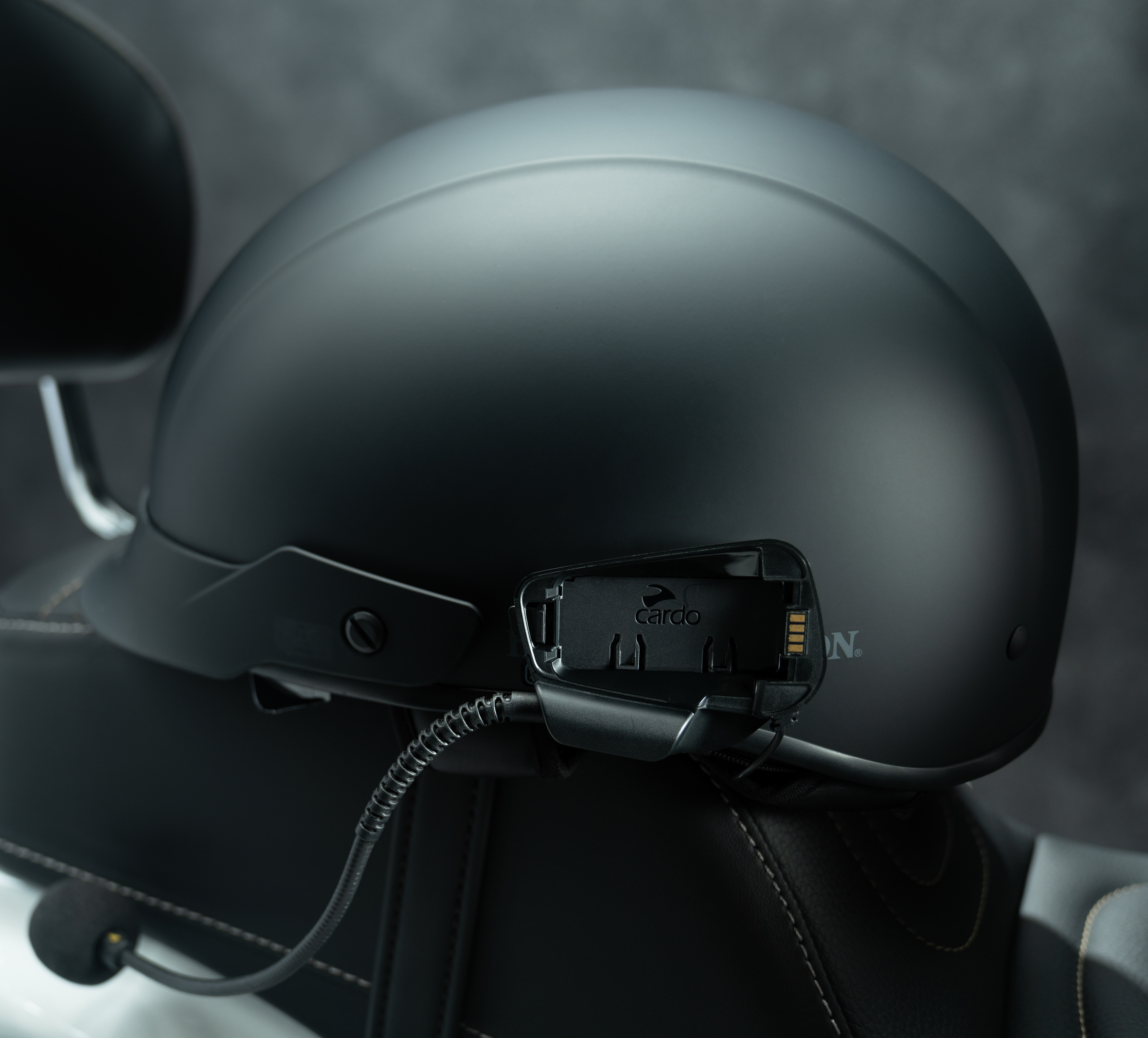 Sena 20s on half clearance helmet