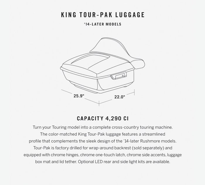 Portaequipajes King Tour-Pak del mismo color 1
