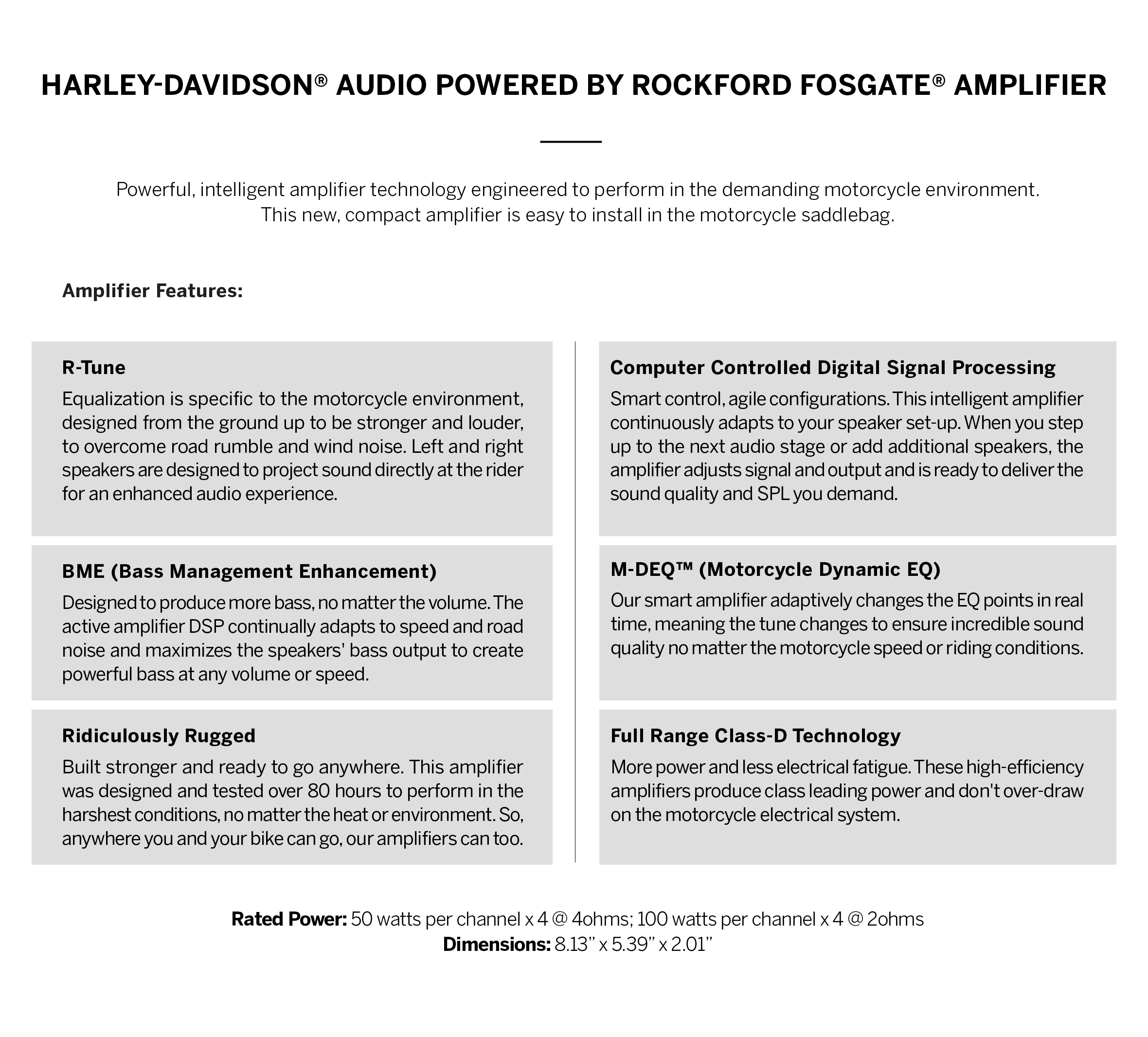 Harley davidson audio powered on sale by rockford fosgate