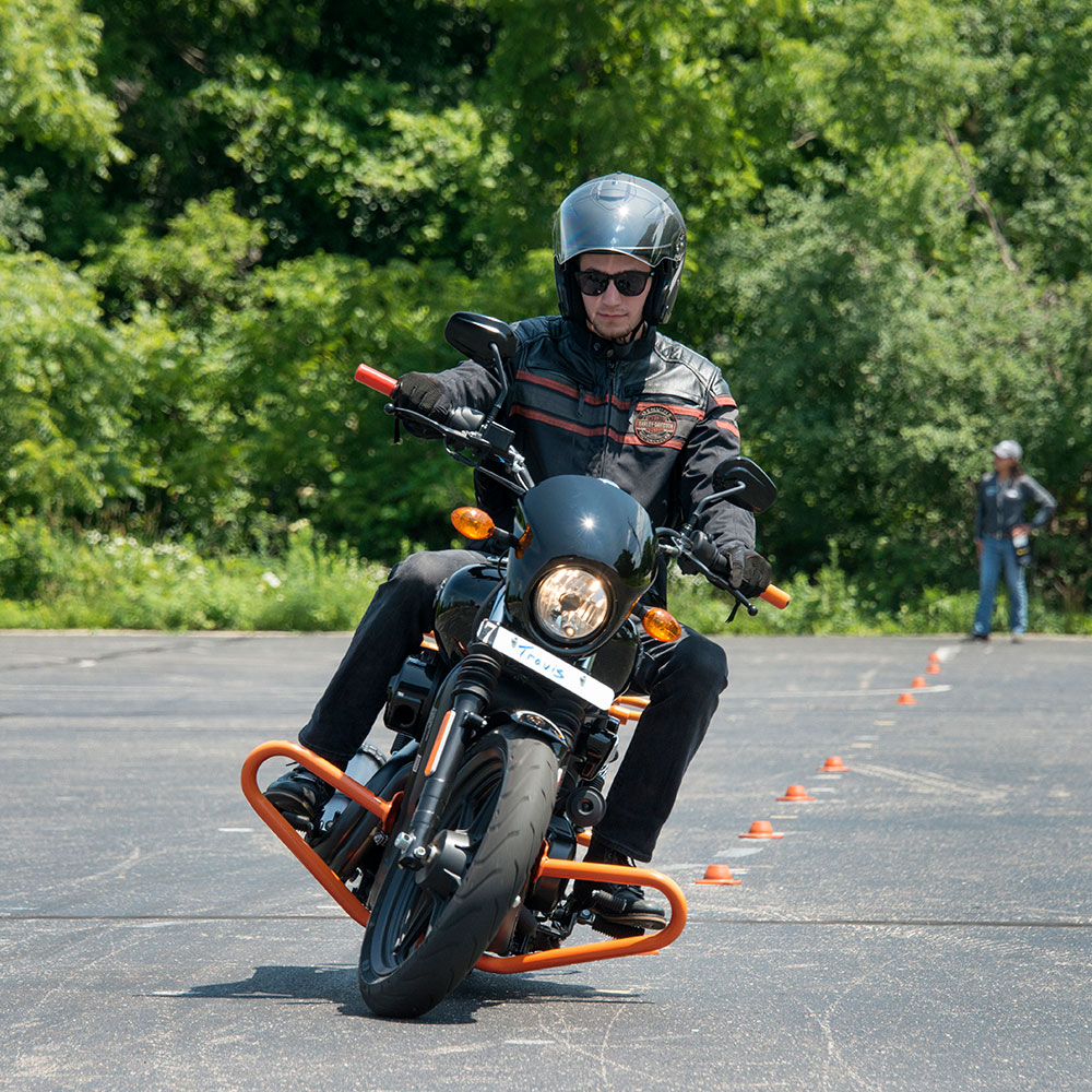 Riding a outlet harley davidson