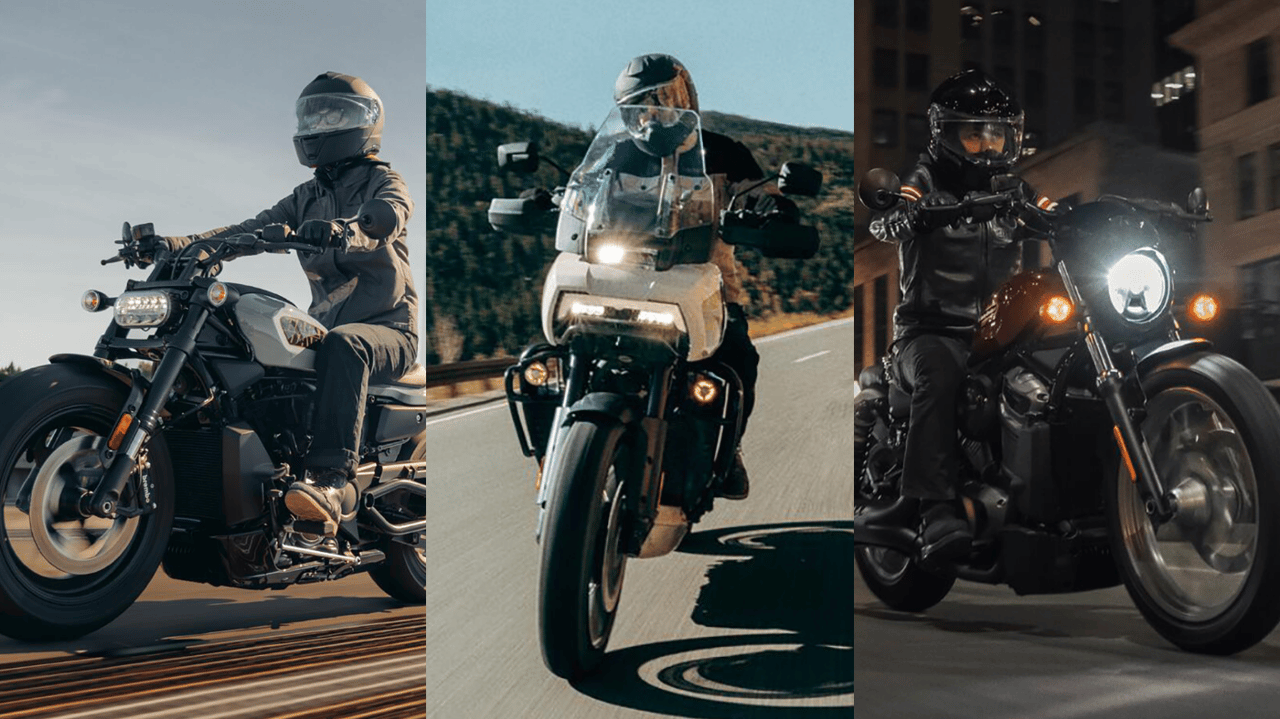 collage of images of motorcycle riders 